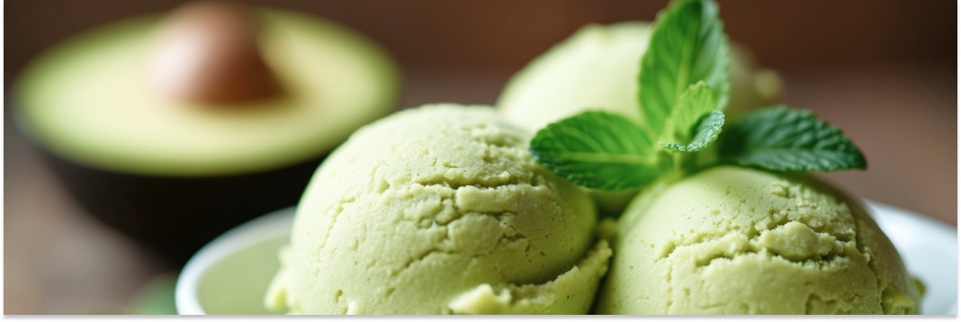 lody z awokado i banana