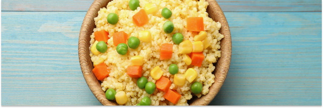 kasza jaglana z warzywami