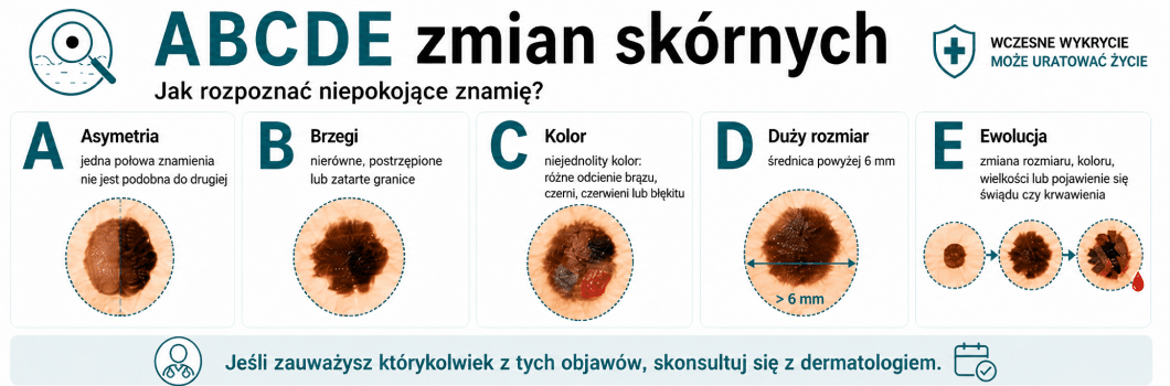 zmiany skórne
