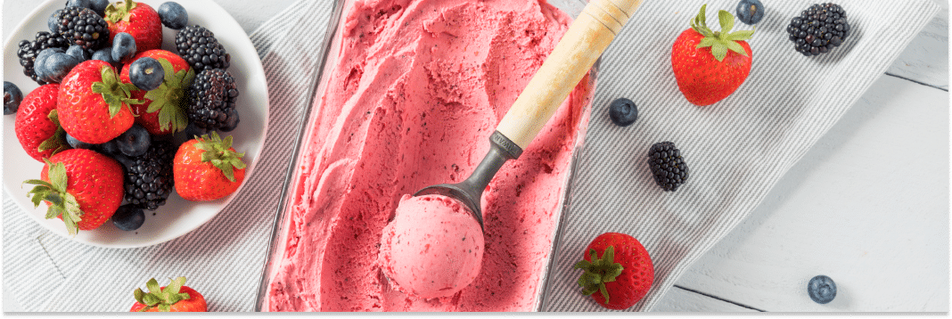 lody truskawkowe z mlekiem kokosowym