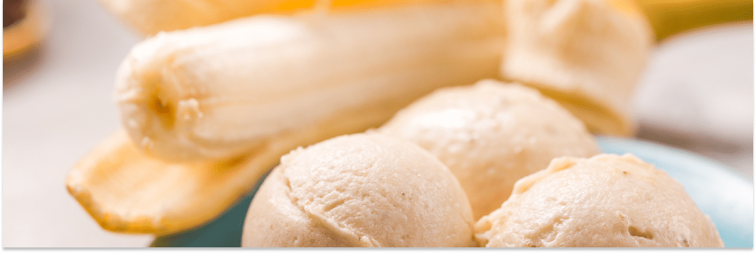 wegańskie lody bananowe